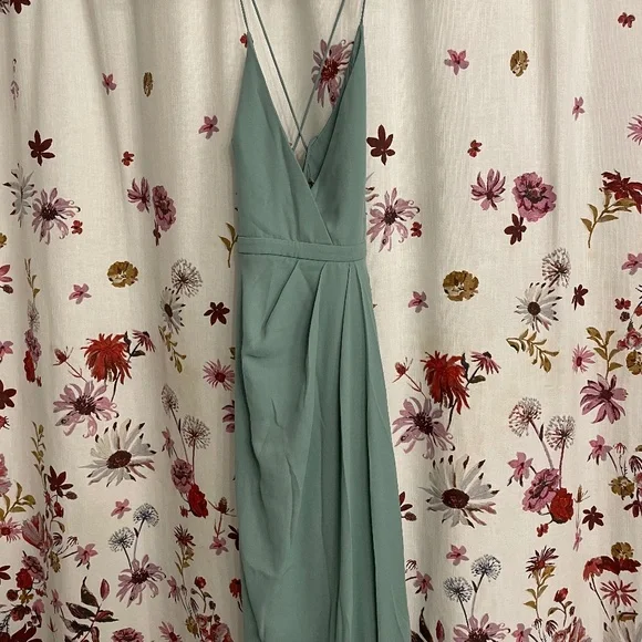 Fame and Partners | Dresses | Fame Partners Sage Green Formal Dress |  Poshmark